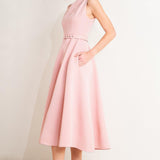 LIVING THE DREAM WOVEN MIDI DRESS