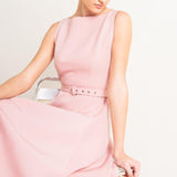 LIVING THE DREAM WOVEN MIDI DRESS