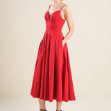 DREAM KEEPER WOVEN MIDI DRESS