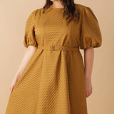CAN'T STOP ME WOVEN MIDI DRESS