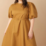 CAN'T STOP ME WOVEN MIDI DRESS