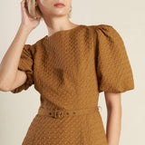 CAN'T STOP ME WOVEN MIDI DRESS