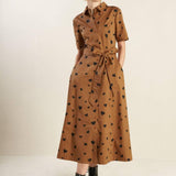 READY TO GO WOVEN MIDI DRESS