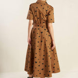 READY TO GO WOVEN MIDI DRESS