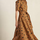 READY TO GO WOVEN MIDI DRESS
