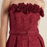 GLORIOUS SHINE WOVEN MIDI DRESS