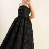 CONFIDENCE GAME LACE MIDI DRESS
