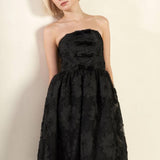 CONFIDENCE GAME LACE MIDI DRESS