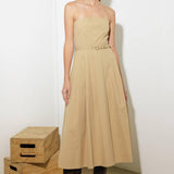 TAKING COMPLIMENTS WOVEN MIDI DRESS