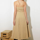 TAKING COMPLIMENTS WOVEN MIDI DRESS