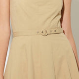 TAKING COMPLIMENTS WOVEN MIDI DRESS