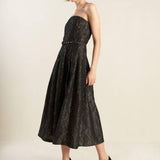 THE TRUTH IS WOVEN LACE MIDI DRESS