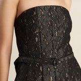 THE TRUTH IS WOVEN LACE MIDI DRESS