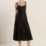 STAPLE MOMENT WOVEN LACE MIDI DRESS