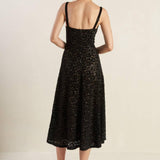 STAPLE MOMENT WOVEN LACE MIDI DRESS