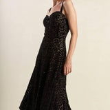 STAPLE MOMENT WOVEN LACE MIDI DRESS