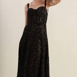 STAPLE MOMENT WOVEN LACE MIDI DRESS