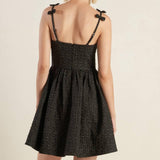 COVETED SWEETNESS WOVEN LACE MIDI DRESS