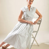 INCREDIBLY SENSATIONAL WOVEN MIDI DRESS
