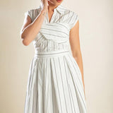 INCREDIBLY SENSATIONAL WOVEN MIDI DRESS