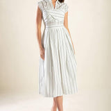 INCREDIBLY SENSATIONAL WOVEN MIDI DRESS