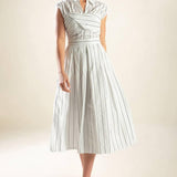 INCREDIBLY SENSATIONAL WOVEN MIDI DRESS