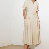 LOST IN THE STARS WOVEN MIDI DRESS