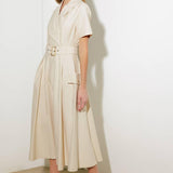 LOST IN THE STARS WOVEN MIDI DRESS