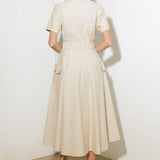 LOST IN THE STARS WOVEN MIDI DRESS