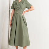 LOST IN THE STARS WOVEN MIDI DRESS