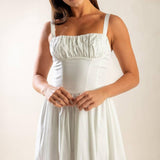 EASILY LOVED WOVEN MIDI DRESS