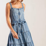 SUNSHINE STATE OF MIND INDIGO DENIM DRESS