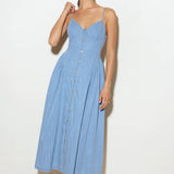 BLUEBELL BREEZE LIGHTWEIGHT DENIM MIDI DRESS
