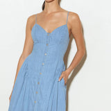 BLUEBELL BREEZE LIGHTWEIGHT DENIM MIDI DRESS