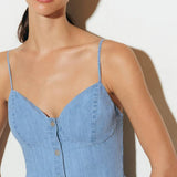 BLUEBELL BREEZE LIGHTWEIGHT DENIM MIDI DRESS