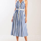 WAIT FOR IT WOVEN MIDI DRESS