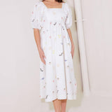 THE WORLD IS YOURS WOVEN MIDI DRESS