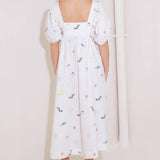 THE WORLD IS YOURS WOVEN MIDI DRESS