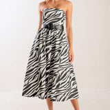 NOT SO ORDINARY WOVEN MIDI DRESS