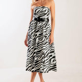 NOT SO ORDINARY WOVEN MIDI DRESS