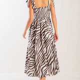 DANCING WITH THE WOVEN MIDI DRESS