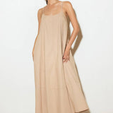 DAISY LANE WOVEN MIDI TENT DRESS