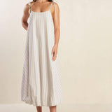 JUST WONDERING WOVEN MIDI DRESS