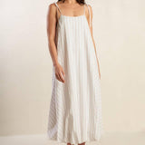 JUST WONDERING WOVEN MIDI DRESS