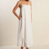 JUST WONDERING WOVEN MIDI DRESS