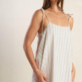 JUST WONDERING WOVEN MIDI DRESS
