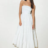 NEO BREEZE WHITE MIDI DRESS