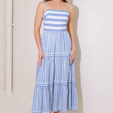ANYTHING IS POSSIBLE WOVEN MIDI DRESS