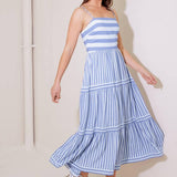 ANYTHING IS POSSIBLE WOVEN MIDI DRESS