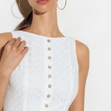 AT FIRST GLANCE WOVEN MINI DRESS